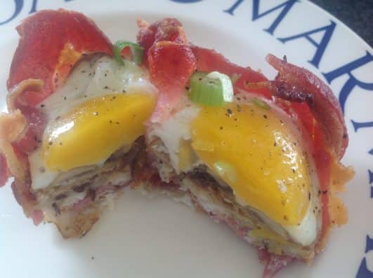 Bacon, Egg & Mushroom breakfast cups