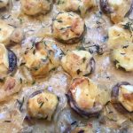 Mushrooms stuffed with Brie & Garlic