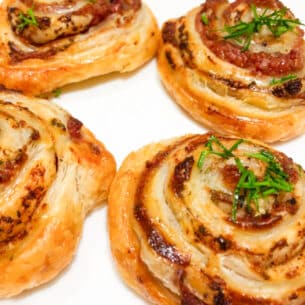 Puff Pastry Pate Whirls!