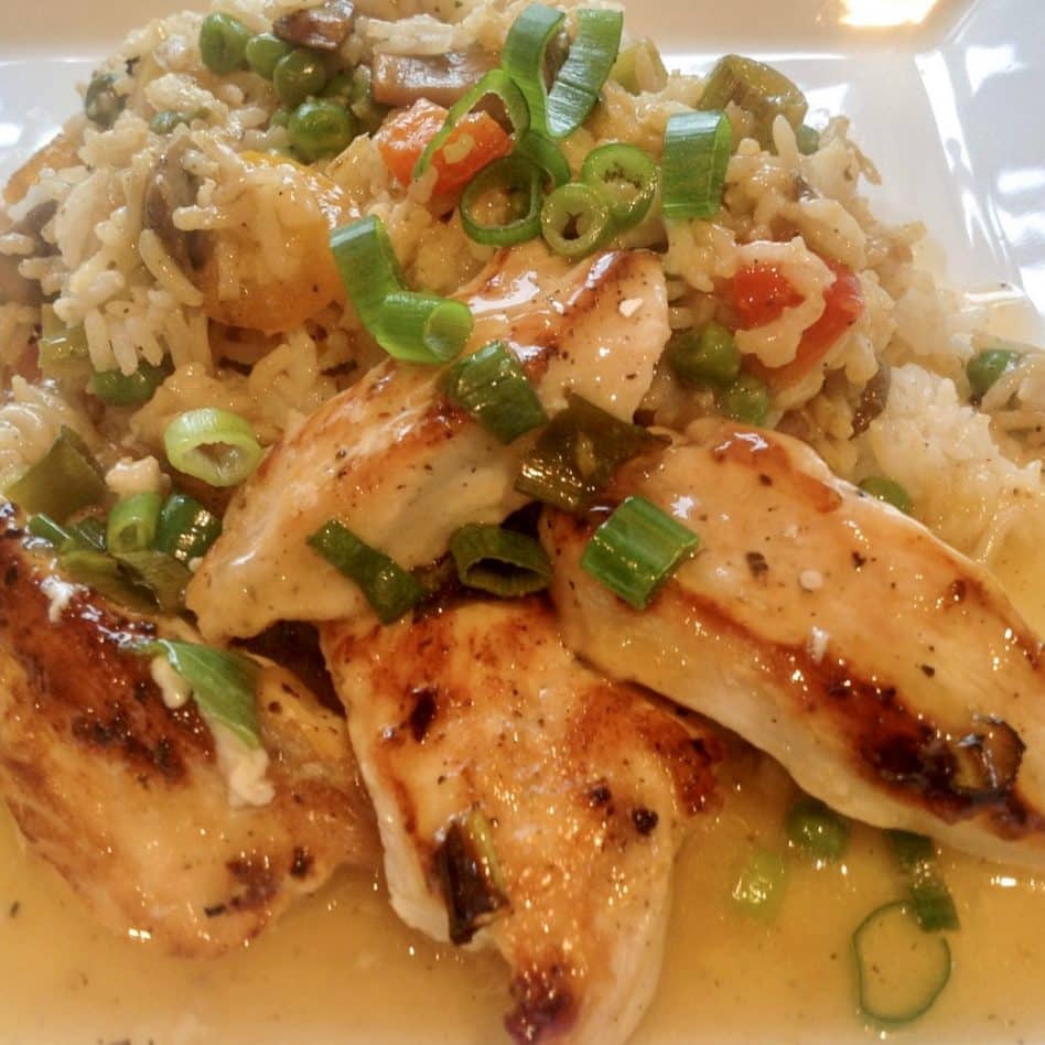 Lemon Chicken with Egg Fried Rice – Easy!