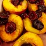 Baked Nectarines with Cherries