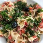 Pasta Salad with Salami, Roquefort & Black Olives