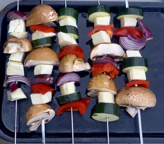Simple Halloumi Skewers