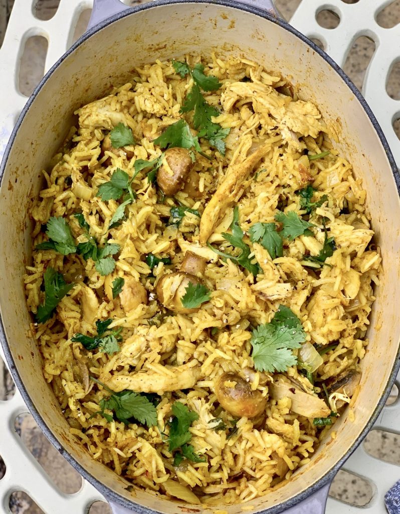 Easy Chicken Biryani - finished dish