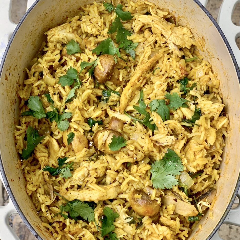 Leftover Chicken Biryani – Easy