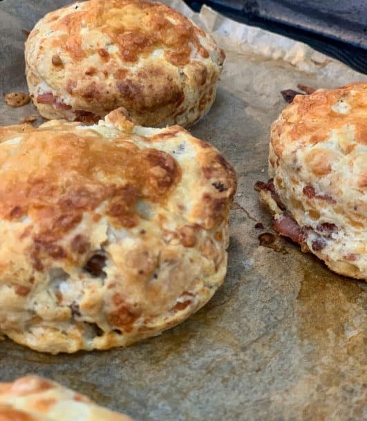Easy Cheese & Bacon Scones - Baked