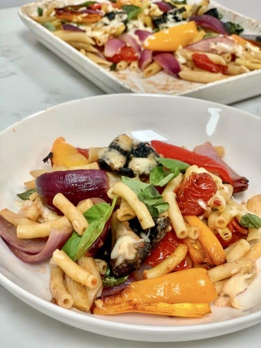 Easy Roasted Vegetable Pasta - slimming style