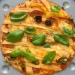 Halloween Pizza - baked