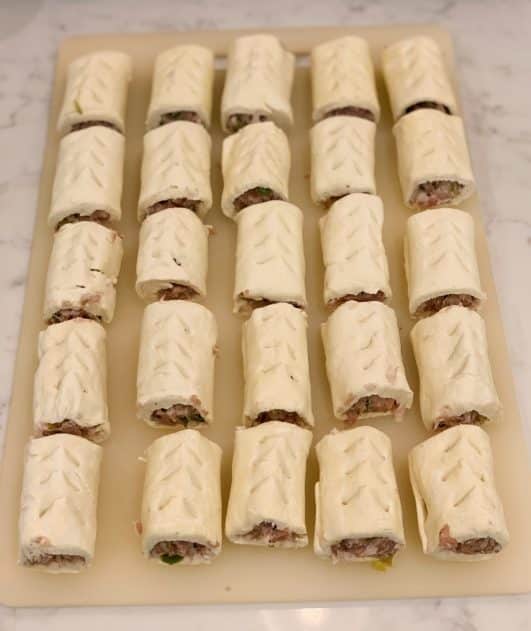 Frozen Sausage rolls from the freezer 