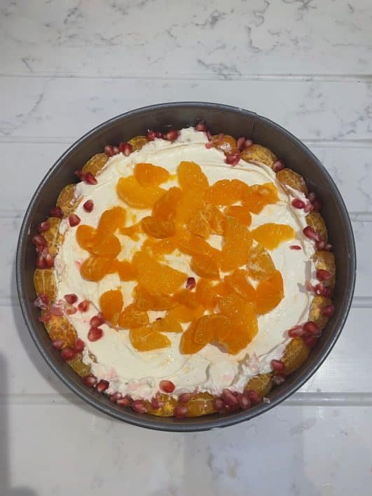 Centre of Christmas Cheesecake