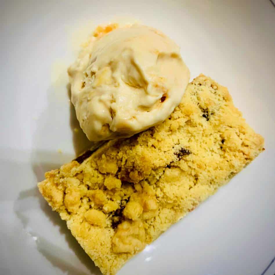 Shortbread Mincemeat Slices with cherries
