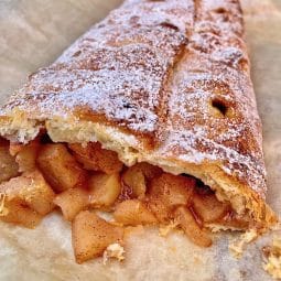Puff Pastry Apple Strudel baked