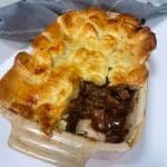 Steak pie baked