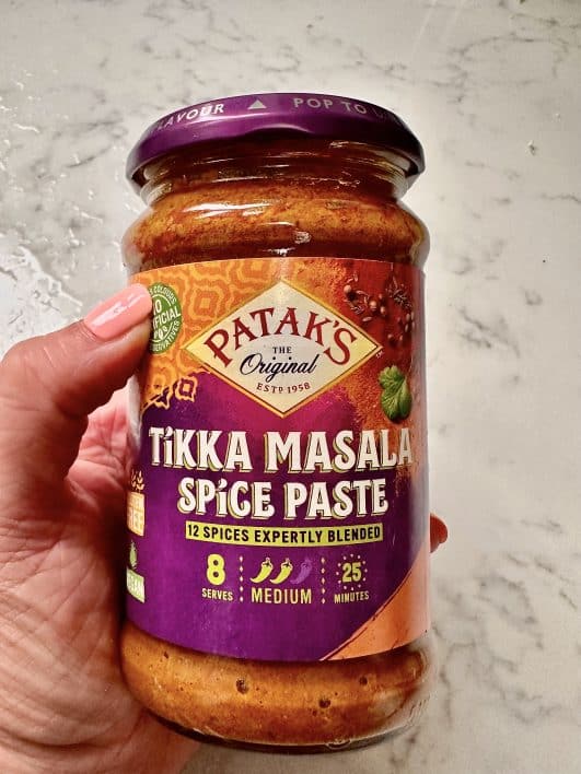 jar of tikka paste 