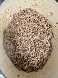 pot of minced beef