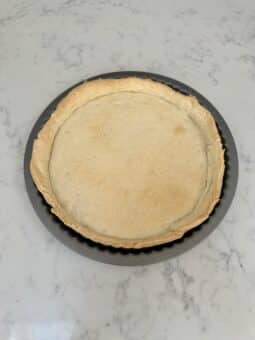 Baked pastry case