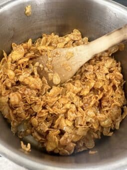 cornflakes covered in syrup