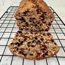 baked and sliced tea loaf