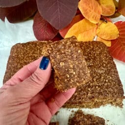 Yorkshire Parkin, baked and cut