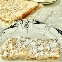 Served Lemon Shortbread slice