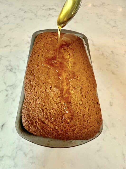 Golden Syrup Cake - drizzled with syrup