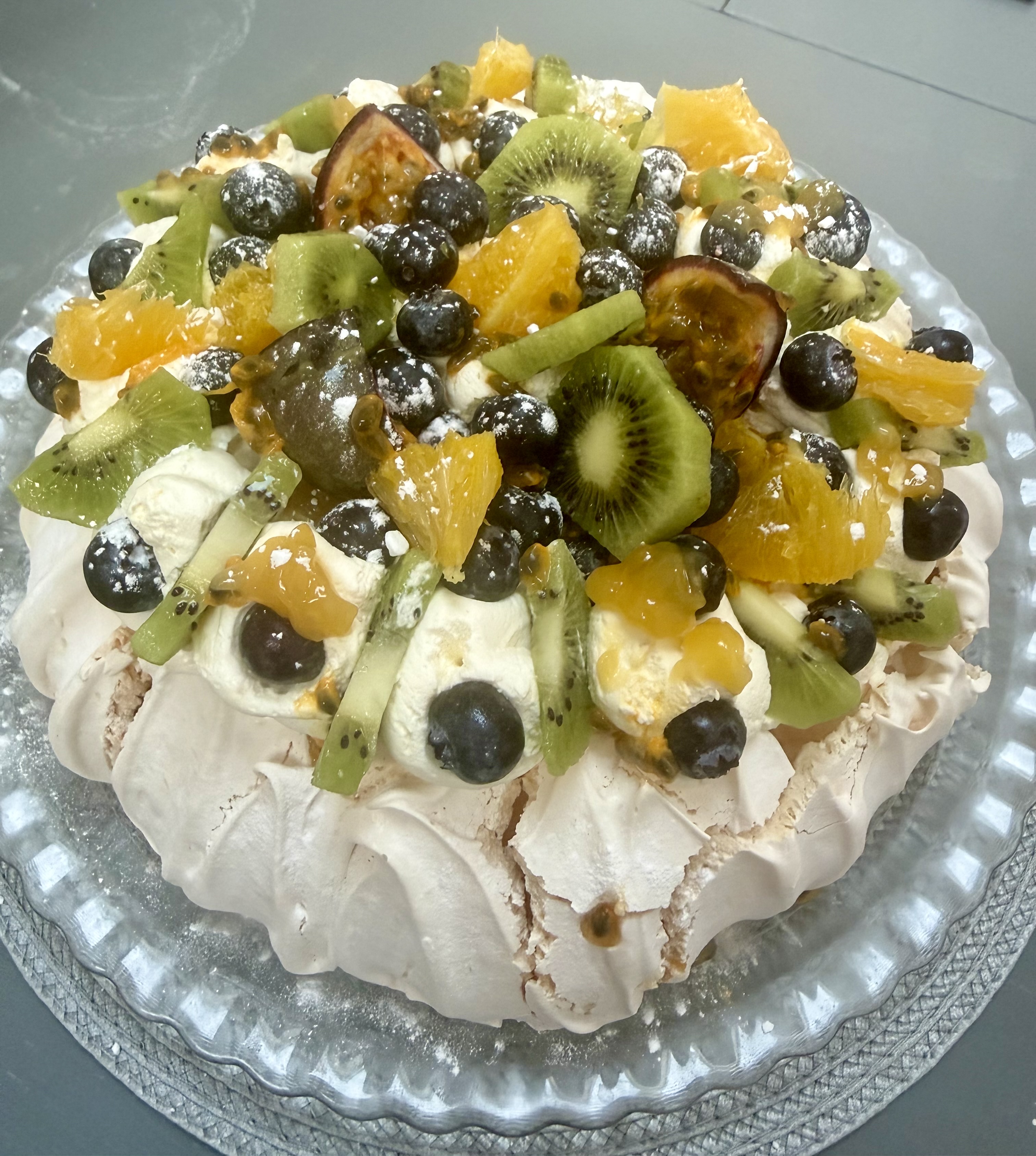 Finished Easy Tropical Pavlova
